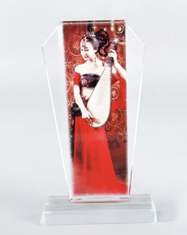 Trophée en cristal 3D cup 12 x 18,5 x 4 (cm)