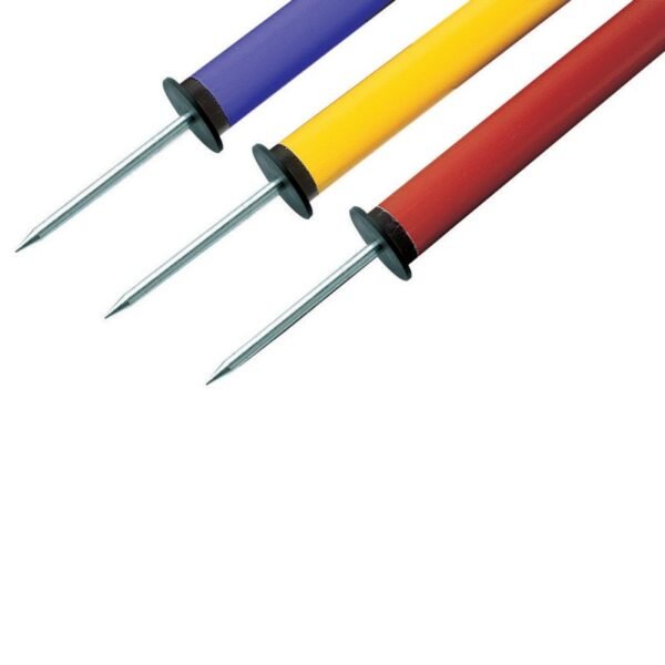 Set of 3 Slalom Poles with Steel Point, 1.6 meters in height - Image 2