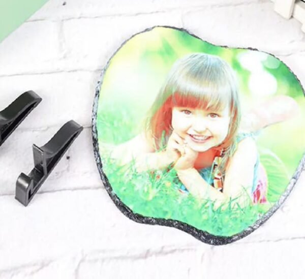 Cadre photo en marbre personnalisable forme de pomme 20 x 20 x 1 (cm) – Image 3
