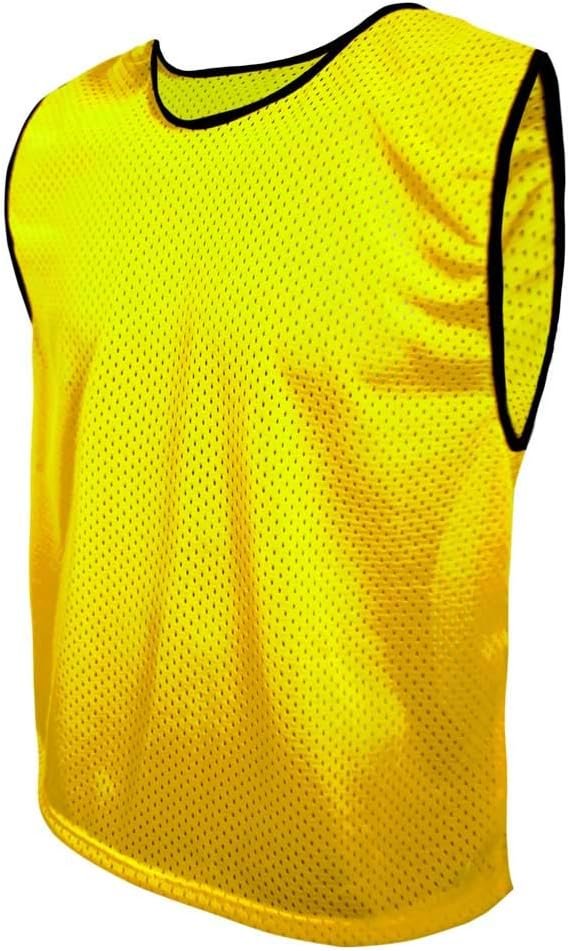 Gilets D'Entraînement (Bavoirs) Pour Football - Taille S (Enfants) Et L/XL (Adultes) - Respirants, Polyester