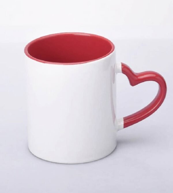 Mug personnalisé anse coeur – Image 2