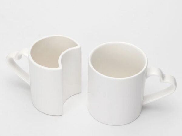Mugs duo blanc personnalisés 2 pcs – Image 3