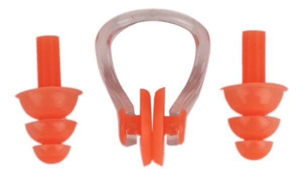 Silicone earplugs with nose clip for swimming - Image 4